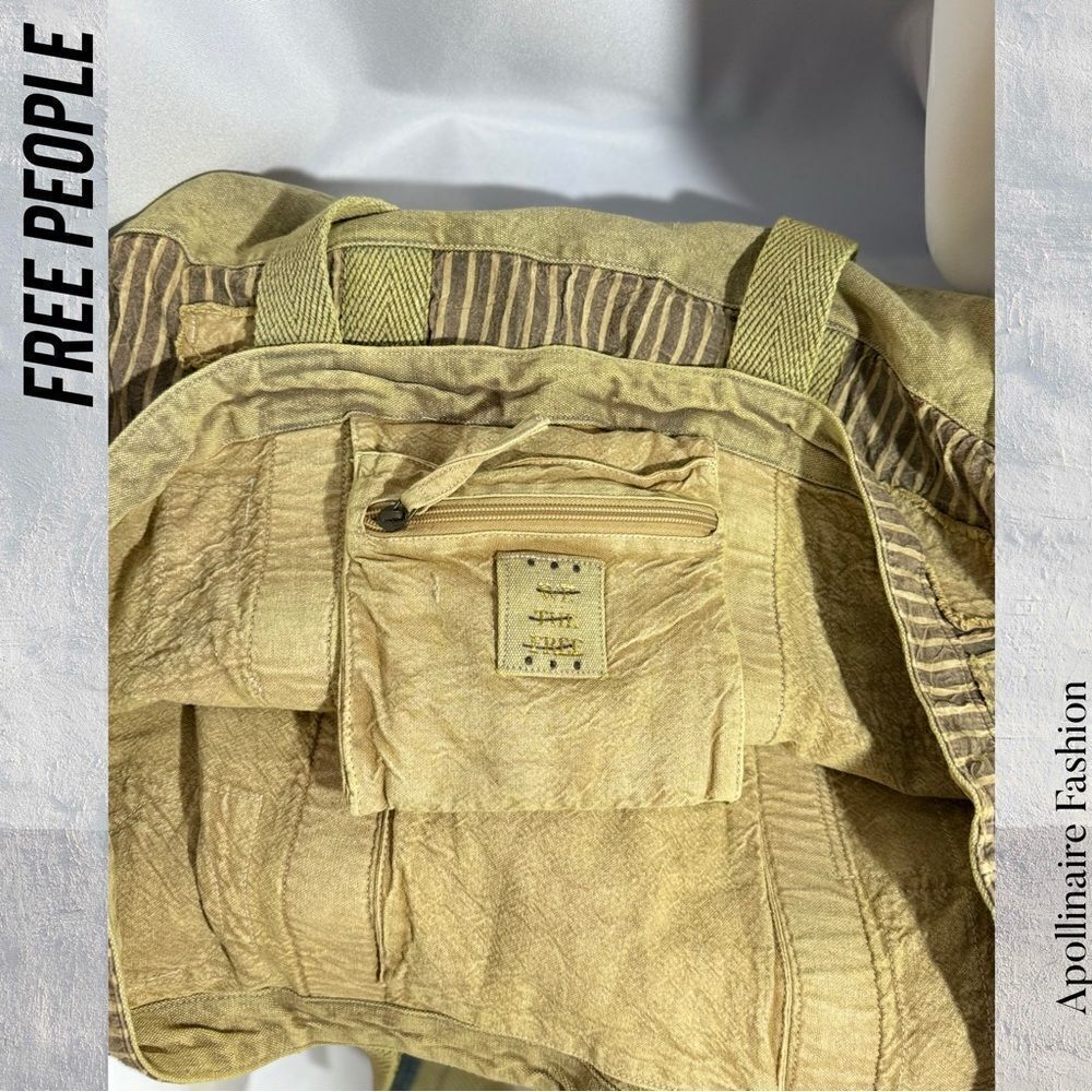 WE THE FREE LAST CHANCE BIG TOTE IN GREEN TAN PATCHWORK NWT - Picture 7 of 15
